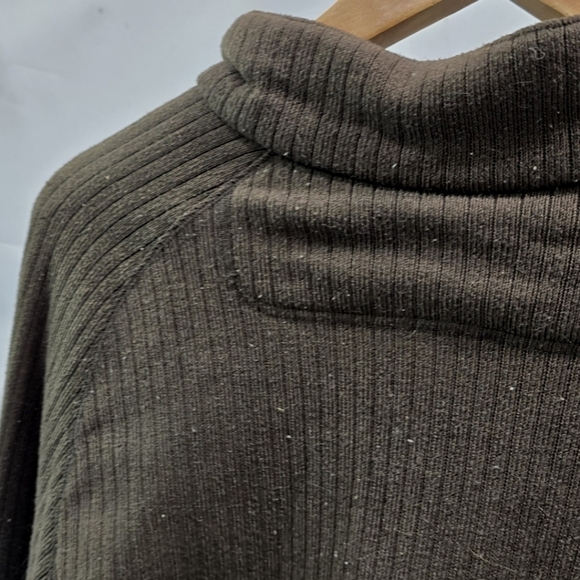 Columbia Pullover Mens Large Brown Fleece Henley Button Chocolate Vintage - Picture 6 of 10